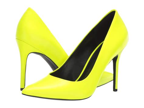 Claire Neon Leather Pump 